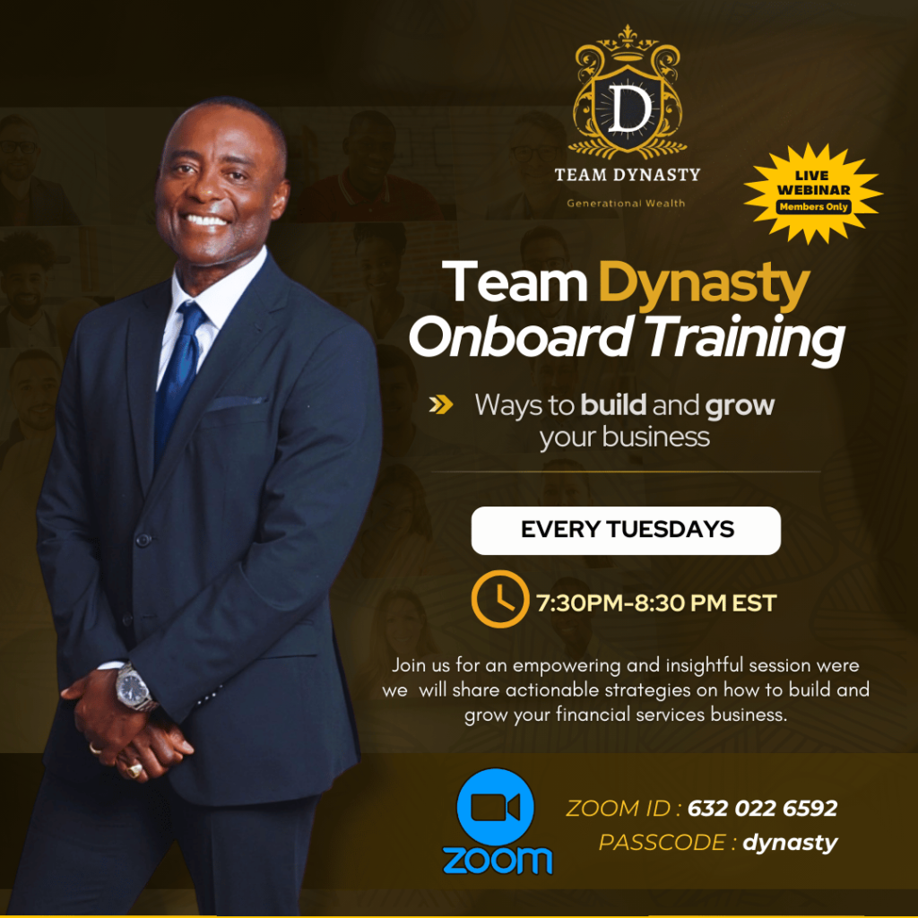 onboarding trainging- Team Dynasty